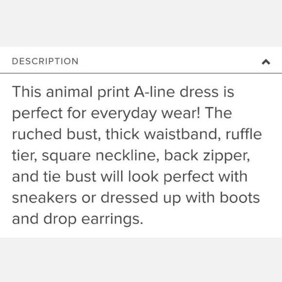 Francesca's Green & Black Animal Print Short Sleeve A-Line Dress - Picture 6 of 12